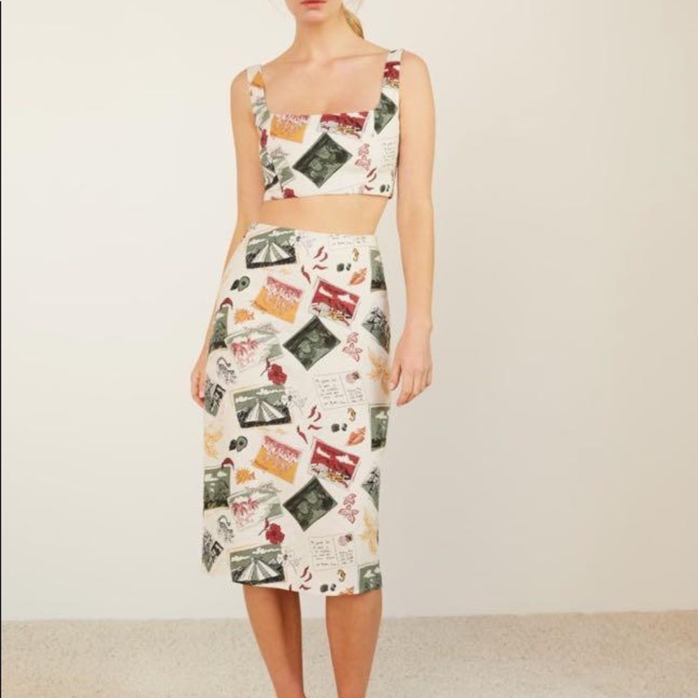 NWT | Reformation Matching Skirt Set